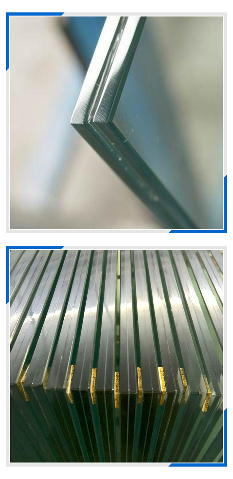 Factory price PVB clear safety sheet tempered laminated glass for building balcony fence partition floor