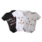 Factory Price In Stock And Customized 100% Cotton Short Sleeeves and Legs Baby