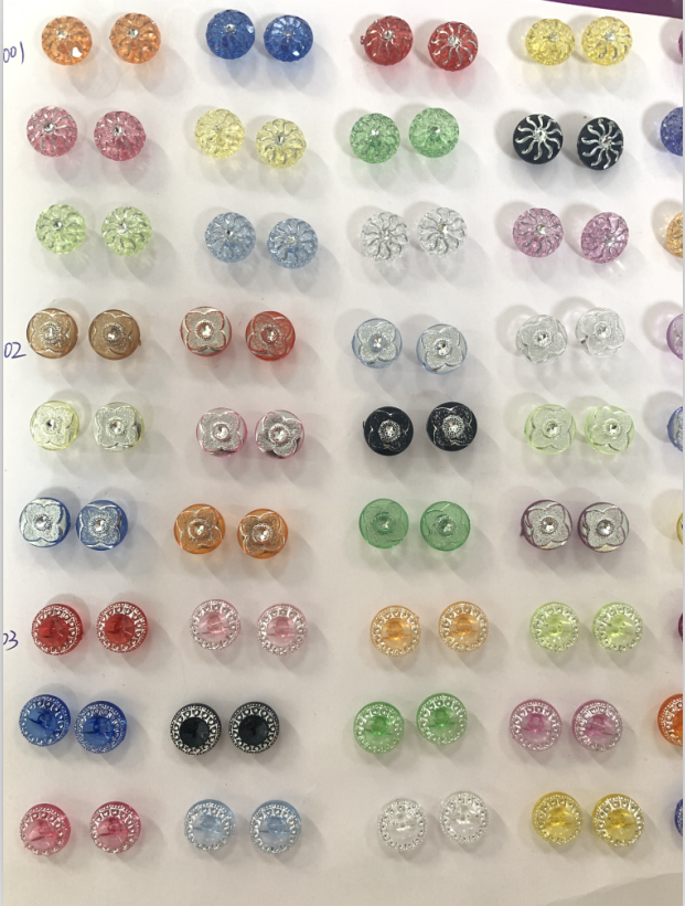 wholesale factory 18L 20L 24L 28L 34L big size plastic ABS coat button combine plastic button