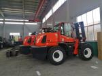 China made 4x4 diesel rough terrain forklift truck 3.5 ton for off road