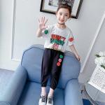 110CM 160CM Autumn Fashion Kids Girls Clothes Set Sweet Style