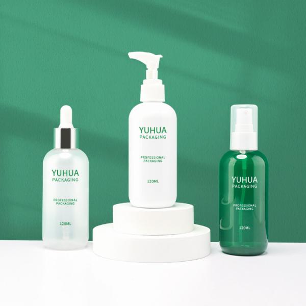120ML 150ml Green Plastic Dropper Bottle Silk Screen Printing Lotion Cream