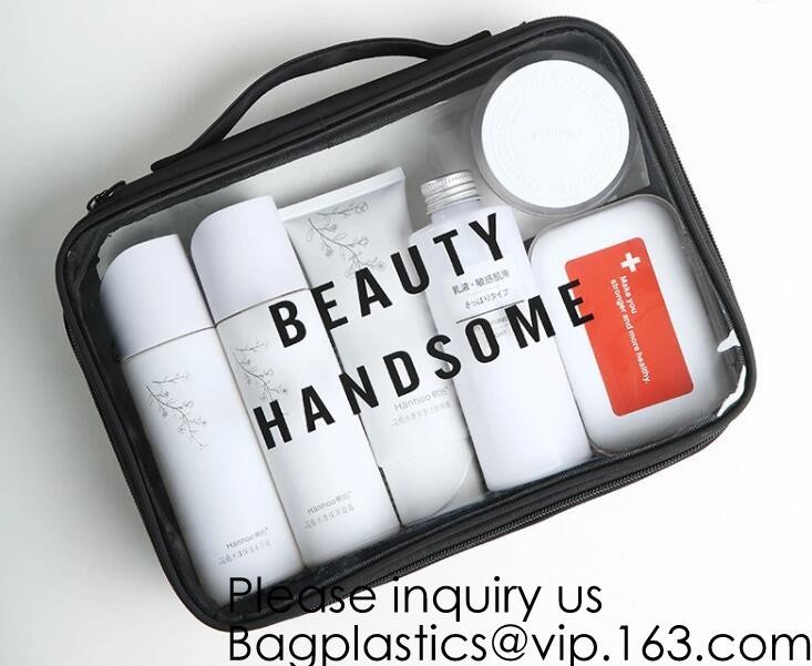 Waterproof PVC Cosmetic Pouch Wholesale Cheap Make Up Makeup Case Bag Travel Toiletry Pouch Organizer, bagease, bagplast