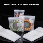 Customized Logo Biodegradable Plastic Zipper Bag for Jewelry Packaging and