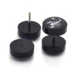 Free Shipping Fake Ear Plugs Studs Earrings For Logo Print Anti-allergic