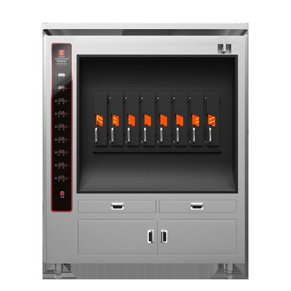 Commercial electric fish grill with 8 compartments 8 fish at a time BBQ Grill