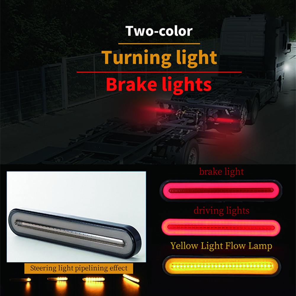 Neon 60pcs IP67 LED Strobe Warning Lights Trailer Truck