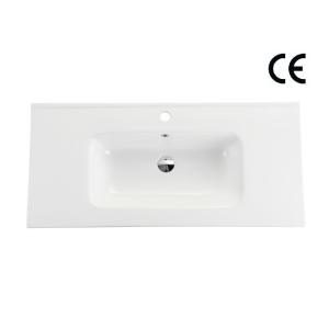 Quality Flat Vessel Ceramic Vanity Sink 760MM Modern Bathroom Single Hole wholesale