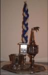 Havdalah candle 100% handmade,include paraffin and beewax material, printed box