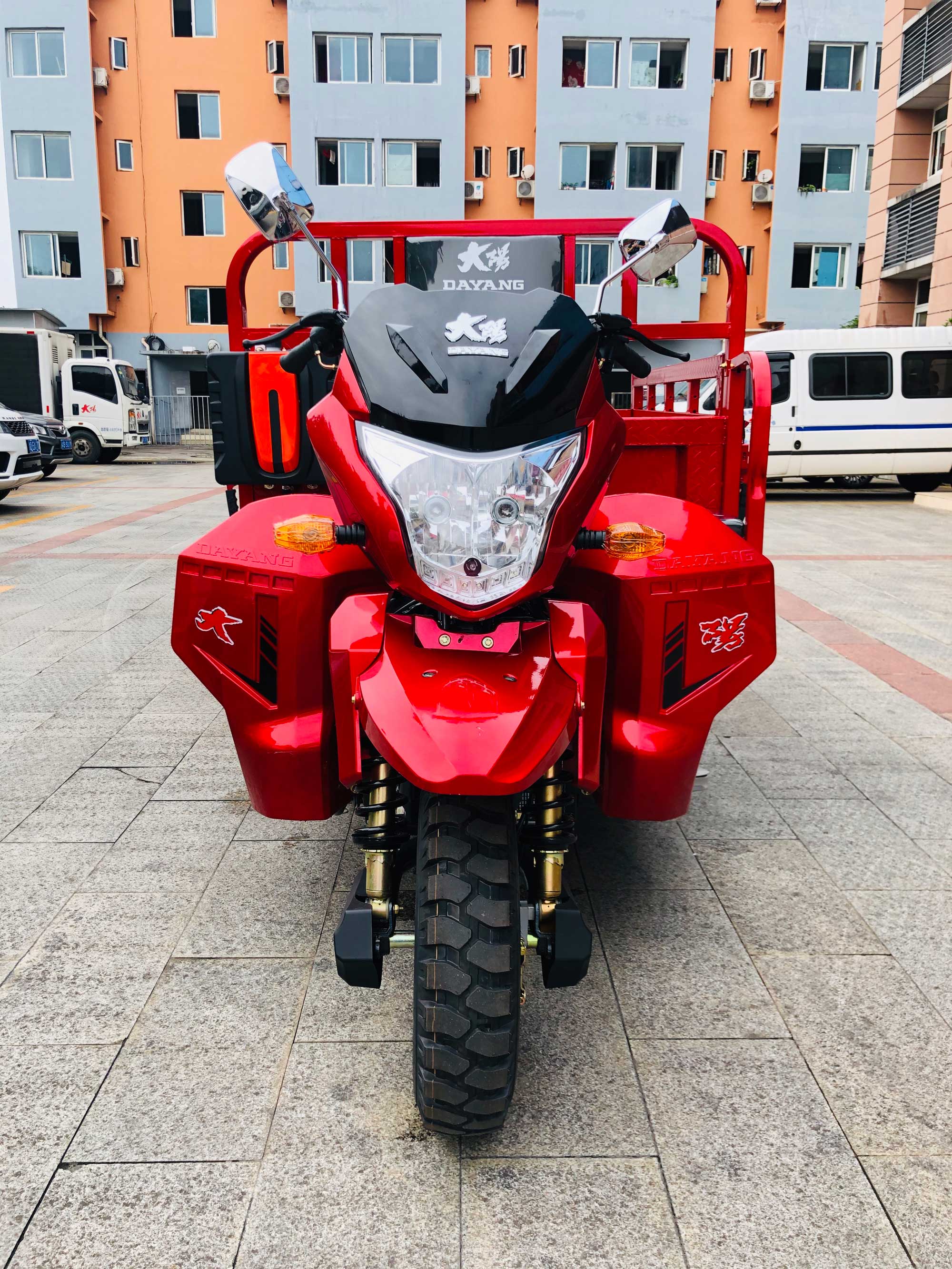 DAYANG 2021 Model Motorized Tricycle 250 CC Gasoline Cargo Tricycle RUITENG Red 28 A