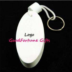 Quality Printed logo promotional PU Foam Floating Keychain wholesale