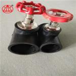 Black Hdpe Water Stop Valve Socket PN16 Fusion Welding For Delivery Water
