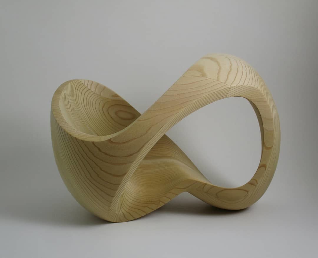 Minimalist Design Hand Carved Wood Sculptures For Exhibition