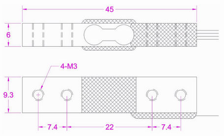 1kg miniature single point load cell 500g