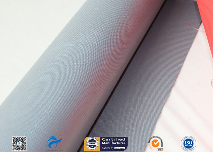 Silicone Coated Fiberglass Fabric Grey 0.7MM 28OZ Strainer Insulation Covers Cloth