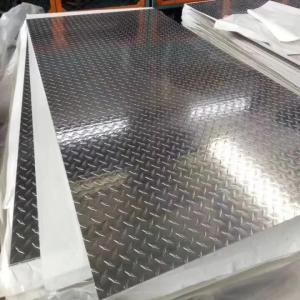 Quality 5052 3003 Aluminum Tread Diamond Plate Mill Finish 500mm wholesale