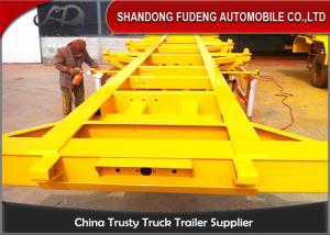 Quality 2 / 3 Axles Chassis Trailer / Load Capacity 50 Ton Shipping Container Trailer wholesale