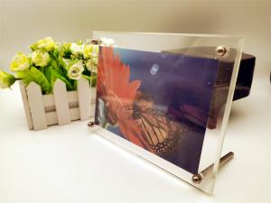 Quality Display Shelf Acrylic Stand Figures , 180mm Acrylic Picture Frame Holder wholesale