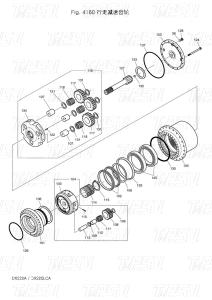 Quality Heavy Duty Steel K9007404 170402-00028 DX225 Excavator Travel Drive Catalog Excavator Travel Motor wholesale
