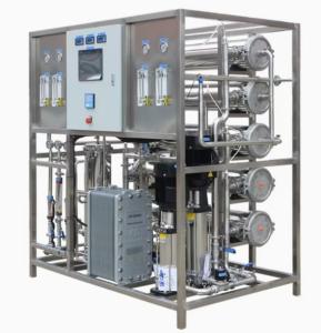 Quality Filmtec/Toray Membrane Siemens S7 PLC Industrial Grade Two Stages RO EDI Water Treatment Equipment wholesale