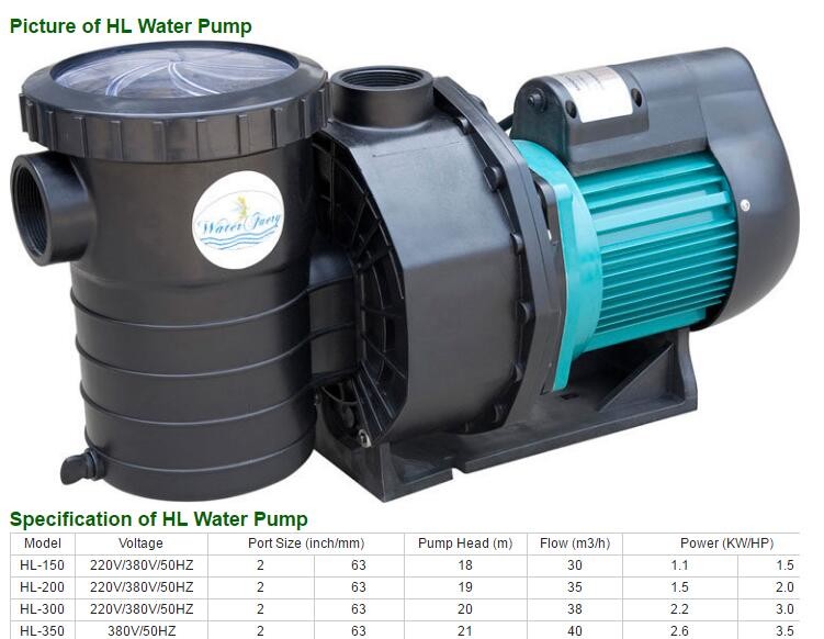 China whirlpool jacuzzi hot tub SPA LED whirlpool water pump
