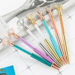 Big Crystal Diamond Ballpoint Pen 1.0mm Fashion Shiny Metal Gift Ball Pen