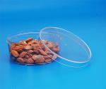Food Grade Transparent Plastic Jar With Crown Cover PET 67 Material