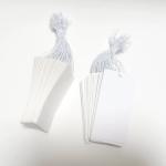 Plastic Blank Tag PVC Recycle Blank White Hang Tag