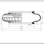 Contitech FS 310-12 VP Continental Bellows Type Single - Turn