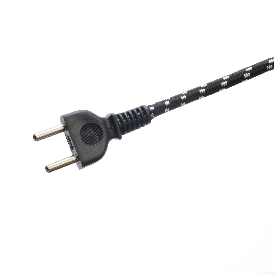 Electric Iron Power Supply Multi Color Cotton Braided Cable 100m Roll with VDE Approved Plug and PVC/Rubber Insulation