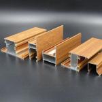 Libya Algeria Wood Finish Aluminium Profiles Powder Coated Aluminum Extrusions