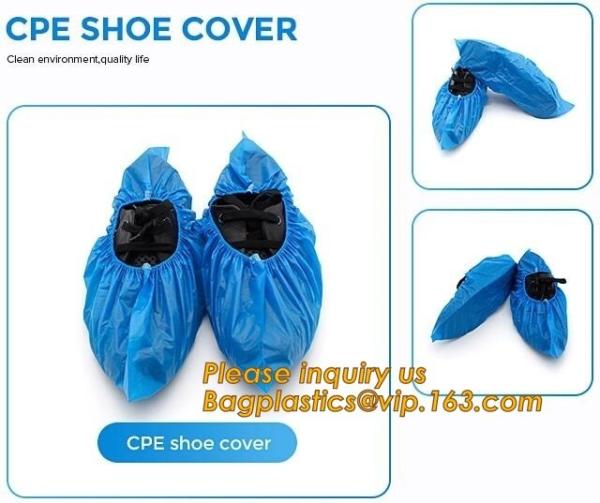 PE material blue shoe cover cheaper disposable plastic shoe cover,Low Price