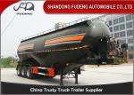 V shaped Bulk cement tanker semi-trailer 45CBM powder material transport trailer