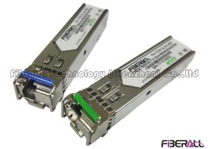 Quality Bi-Directional 1.25G SFP Fiber Optic Transceiver Single Fiber LC 1550Tx/1330Rx 40KM wholesale