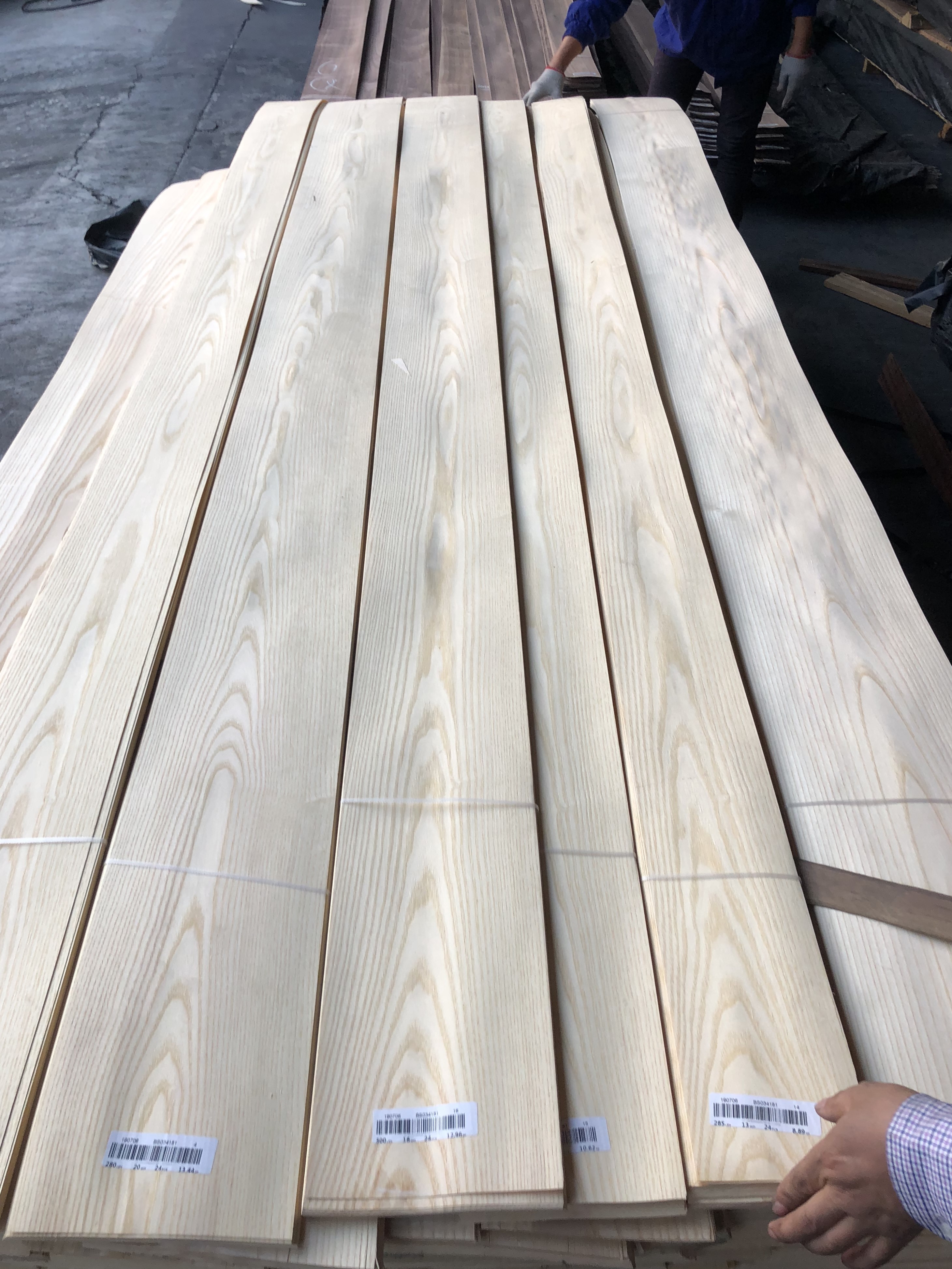 Factory Supply Natural White Ash Wood Veneer Sheet American White Ash Veneers Wood for Furniture