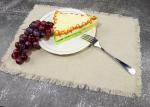 Oilproof Personalized Dinner Napkins , Cotton Linen Dinner Placemat With Washed