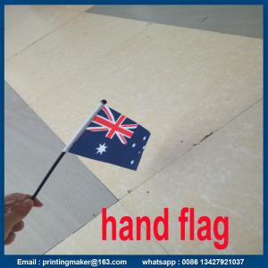 Quality Printing Polyester National Hand Flag wholesale