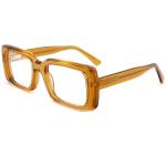 Square Small Acetate Fiber Frame Glasses Men Women Optical Resin Ac Lens