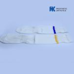 White Color Glass Fiber Socks For Carbon Fiber Foot High Waist