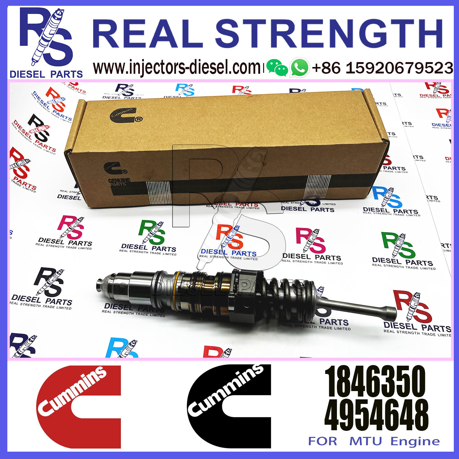 Diesel Engine Fuel Injector 4954646 579251 1846351 1846350 4954648 579261 570016