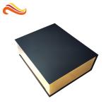 Bookshape Black Color Decorative Cardboard Gift Boxes Paper Material 1000g