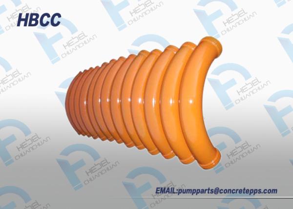 DN125 R500 R1000 90D 60D 30D 15D concrete delivery elbow for Trailer