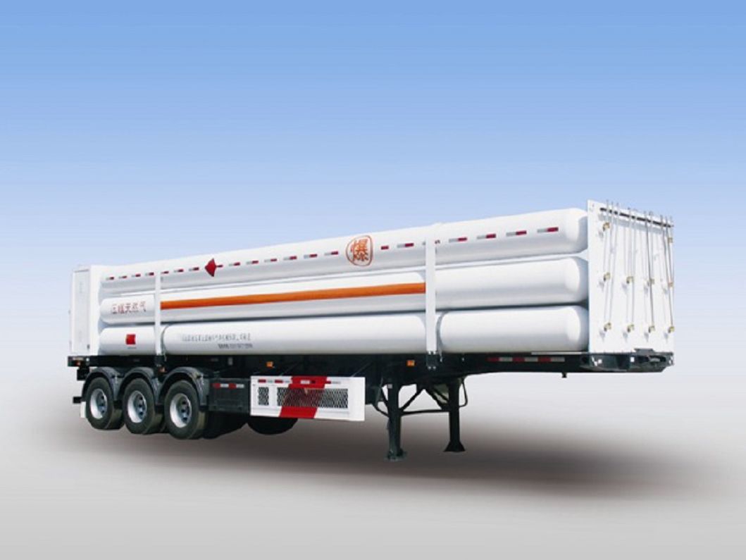 10 Tubes 3 Axles Lh2 Tube Skid Semi-Trailers