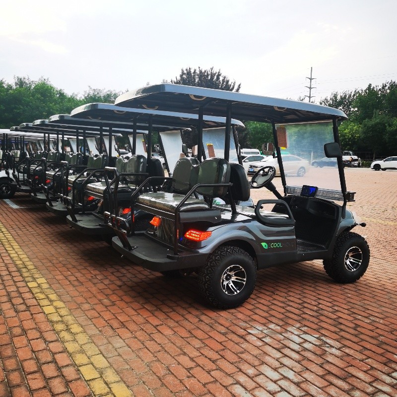 72V 4KW AC System Lead Batteries New Style 6 Seater Golf Cart With CE Certificates