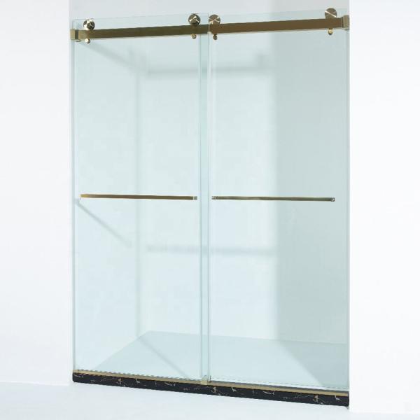 Modern Design 3/8 Inch Tempered Glass Double Sliding Doors for Commercial