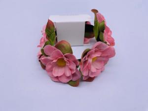 Quality Pink Party Floral Hair Scrunchies Multiscene Durable Fashion Style wholesale