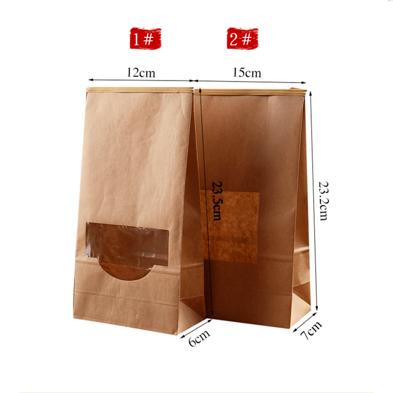 100g-130g Kraft Recycled Paper Gift Bag Easy Carry With Handle