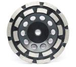 Double Row Diamond Cup Wheel , Durable Metal Bond Diamond Wheel