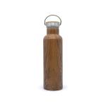 Double Wall 750ml Stainless Steel Sport Water Bottle With Bamboo Lid