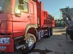 Secondhand Sinotruck HOWO 6*4 Dump Truck 10tires Red From Emission Euro 3/4/5